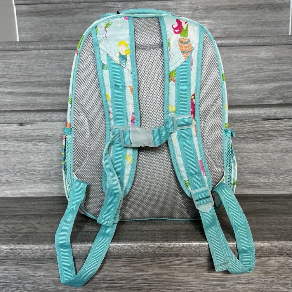 Pottery Barn Kids Mackenzie Mermaid Toddler Backpack Size Small Pink Blue - Picture 2 of 16